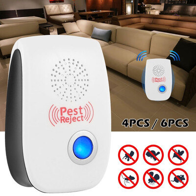 

46 Pcs 2019 Ultrasonic Double Horn Pest Repeller Control Electronic Repeller Mice Rat Reject