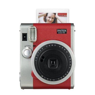 

Fuji INSTAX Polaroid Once Imaging Camera MINI90 Camera Collection Red