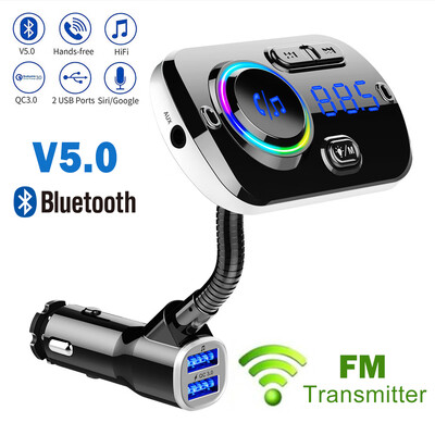 

Handsfree Wireless Bluetooth Car Kit FM Transmitter USB Charge Radio MP3 Player