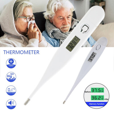 

12PCS Digital Soft Type LCD Thermometer Baby Adult Body Safe Ear Mouth Temperature