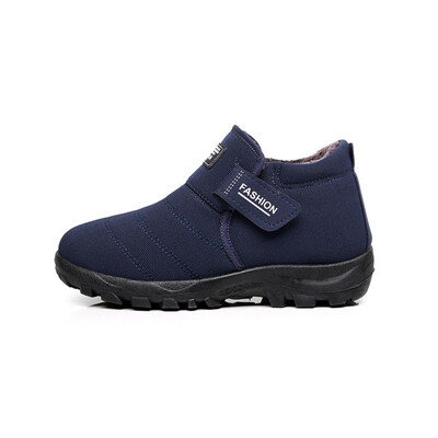 

2019 New Men Boots Winter With Velvet Warm Snow Boots Men Shoes Footwear Fashion Male Rubber Winter Ankle Boots Work Shoes