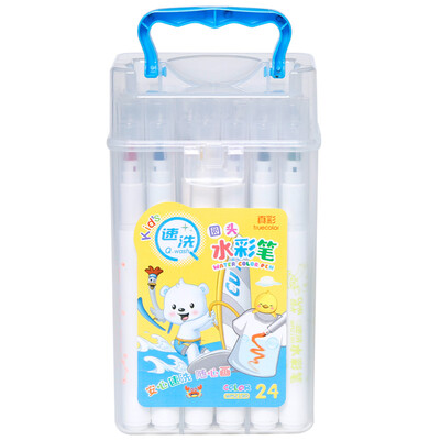 

TRUECOLOR 24 color wash watercolor pen painting pen color pen student children graffiti color pen portable barrel cool series WM2190