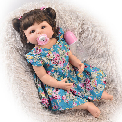 

New Design 23 Inch Reborn Baby Dolls Full Silicone Vinyl Newborn Dolls For Boys Real Looking Reborn Baby Toys Kid New Year Gifts
