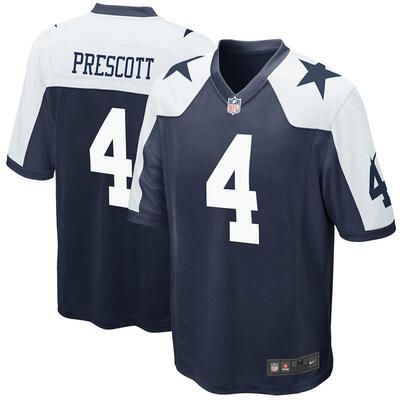 

Youth Football Jersey Dallas Cowboys Dak Prescott Navy Alternate Game Jersey