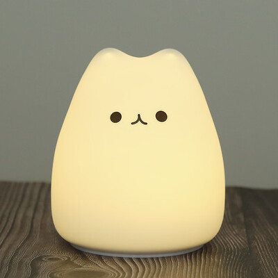 

Willstar Style A LED Night Light Touch Control Mini Kids Bedside Lamp Night Silicone Cat Light
