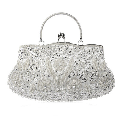 

Elegant Ladies Handbags for Party Evening Clutch Beaded Handbags Vintage Crossbody Bag for women