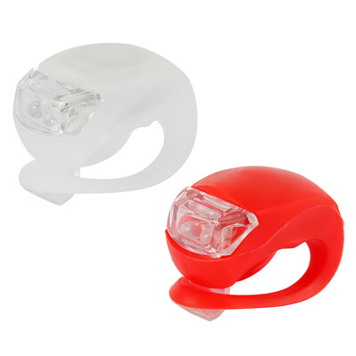 

2-Pc Bicycle Waterproof Silicone LED Warning Light Bicycle Light