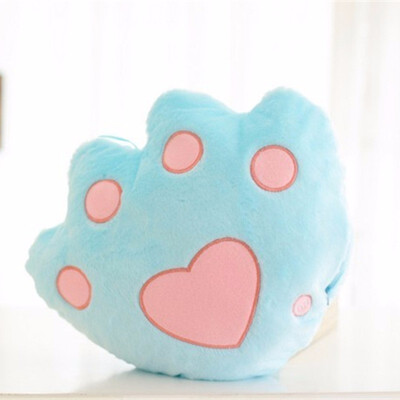 

Hot Sale Cushion for Children Bears paw Shaped Decorative Pillows for Waist Sofa LED Glowing Cushions Home Decor 1PC