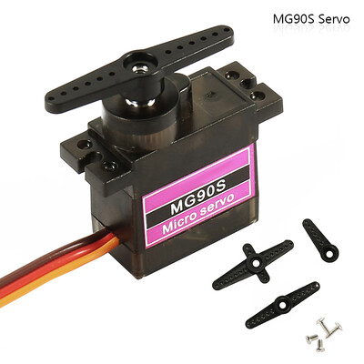 

4PCS 9g MG90S Metal Gear Micro Servo High Speed for RC Racing Helicopter Car Boat