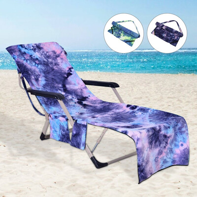 

Willstar Beach Chair Towel with Side Pockets Microfiber Chaise Lounge Towel Cover
