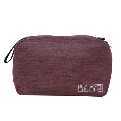 

Hanging Cosmetic Bag Travel Makeup Case with Hook&Handle Waterproof Wash Pouch Purple