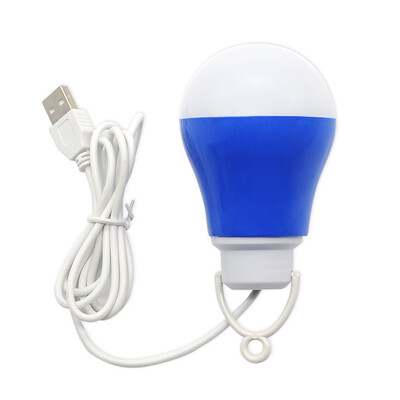 

USB Bulb light Colorful PVC Environmental lamp 5V 5W Portable LED bulbs USB lamps For Hiking Camping Travel Outdoor lighting