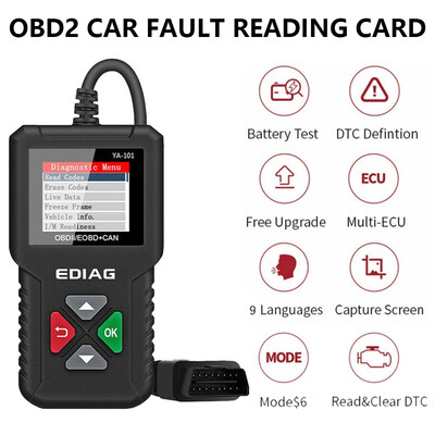 

Automotive OBD2 OBDII Scanner Check Car Engine Fault Diagnostic Tool Code Reader