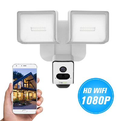 

FREECAM 32 leds Floodlight HD 1080P Security Wifi Camera Motion-Detected Wall-Light Wireless Security Cam One-Way Talk Cloud Stora
