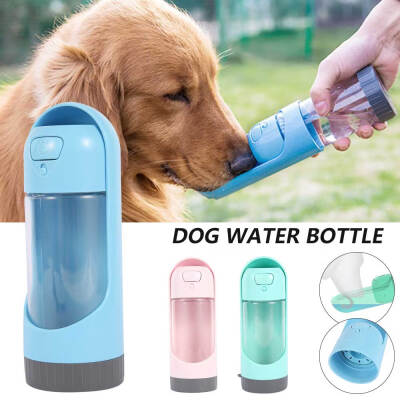 

Cat Dog Pet Water Bottle Drinking Mug Cup Puppy Travel Outdoor Portable 300ml