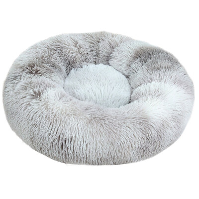 

Winter Warm Round Plush Cat Bed House Soft Long Plush Cat Bed Best Dog Bed For Small Dogs Cats Nest Sleeping Pet Bed Puppy Mat
