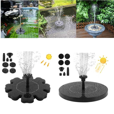 

Solar Floating Water Fountain with 4 Different Spray Heads for Garden Pool Pond Decoration