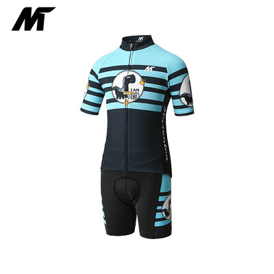 

MYSENLAN meisen LAN new children bicycle suits short-sleeved summer balance car slide children small dinosaur