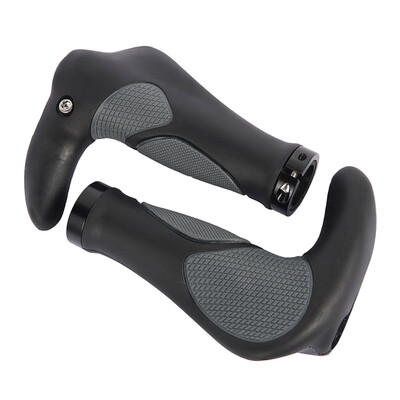 

Pair Cycling Mountain Bike Bicycle Grips Lock Plug Ergonomic Handlebar Grip Bar