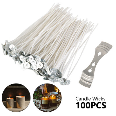 

100pcs Candle Wicks 6" COTTON Core Candle Making Supplies Kits Ship