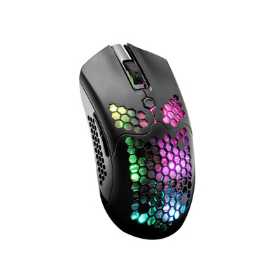 

X2 12000Dpi Dual Mode Gaming Mouse 7 Keys Hollow Out Wireless With Rgb Light Effect