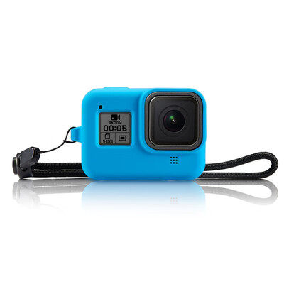 

Camera Case Soft Thin Dust-proof Silicone Protective Skin Cover With Lanyard For Gopro Hero 8 Camera Accessories