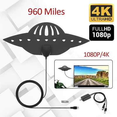 

HD 4K 1080P TV Aerial Indoor Amplified Digital HDTV Antenna Support DVB-T Freeview TV Broadcast Long Range TV Antenna Booster