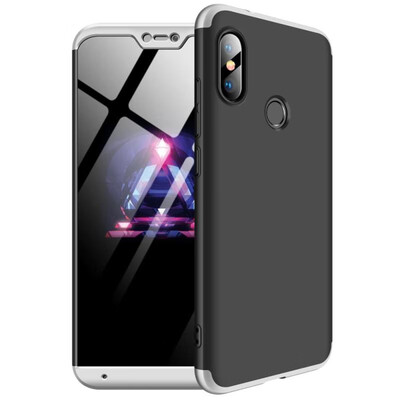 

MOONCASE Red rice 6 Pro three-section all-inclusive shield - black silver