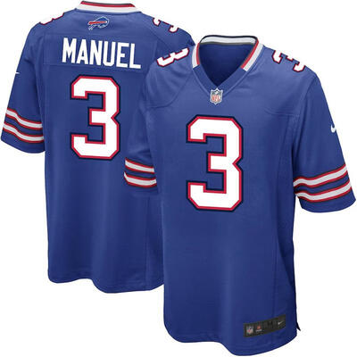 

Mens Football Jersey Buffalo Bills EJ Manuel Royal Blue Game Jersey