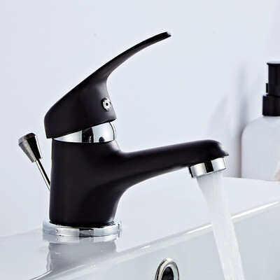 

Luxury Waterfall Bathroom Basin Faucet with Lifting LeverColorBlack