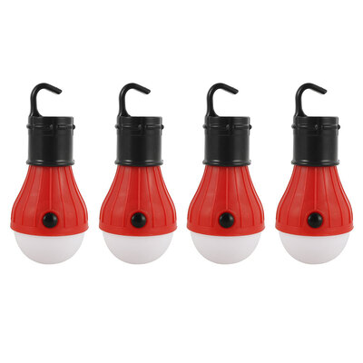 

Willstar 4PCS LED Tent Hanging Lamp Outdoor Fishing Camping Hiking Lights SOS Emergency Travel Carabiner Bulb