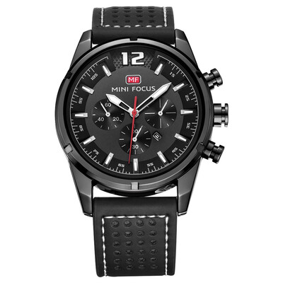 

BOFUTE Mens Watch Japanese Quartz Movement Calendar Luminous Waterproof Genuine Leather Watchband 0005G