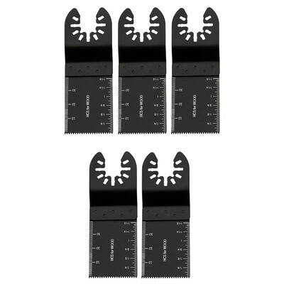 

Willstar 5Pcs Wood Mix Saw Blades Oscillating Carbon Steel Cutter Multi Tool