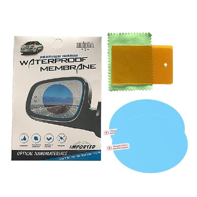 

Car Rearview Mirror Film Anti-Fog Membrane Waterproof Rainproof Car Mirror Window Protective Film 2 PCS