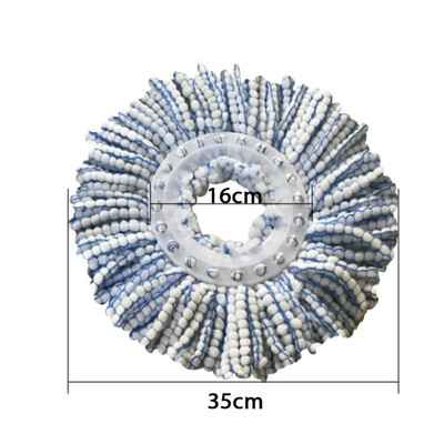 

Replacement Microfiber Mop Heads 360 Spin Round Shape Standard Size Easy Wring Mop Refill Home Daily Use