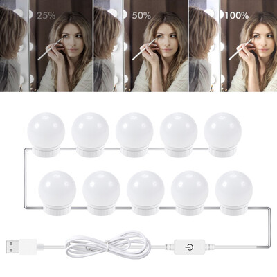 

Vanity Mirror Lights Kit 10 Dimmable Led Light Bulbs