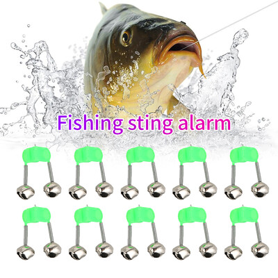 

Willstar 10X Stainless steel Clip Double Bell Bite Alarm Fishing Bells Ring