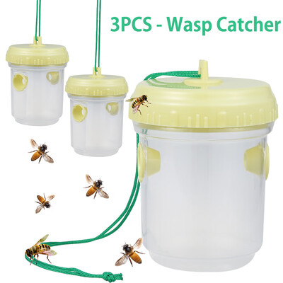 

Willstar 3PCS Hanging Wasp Trap For Garden Alive Insect Trap Insects Bees Flies Mosquitoes Catcher