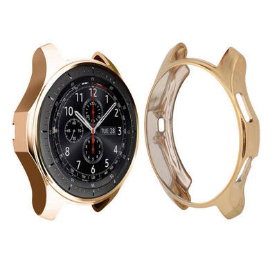 

46mm 42mm Soft TPU Plated All-Around Protective Cases Shell Frames New Smart Watch Case Cover for SamSung Gear S3 Galaxy Watch