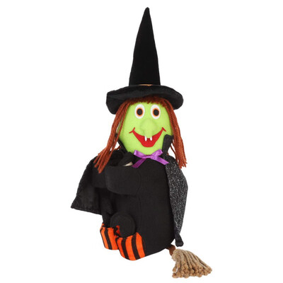 

Festival Wine Bottle Cover Witch Plush Doll with Slap Hands Wine Decor Accessories