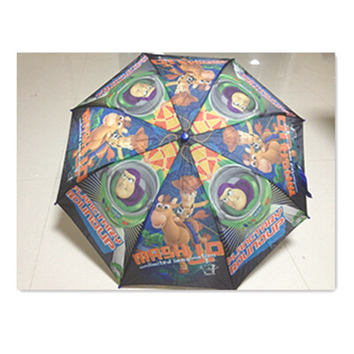 

New ice romance childrens lace foldable curved handle umbrella primary school umbrella