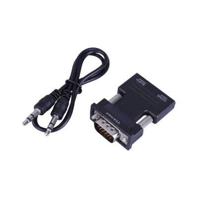 

1080P HDMI to VGA Adapter Digital To Analog Audio Video Converter Cable for TV Box Projector LED Display