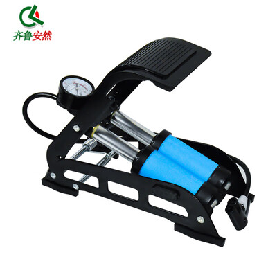 

Qilu safe foot high pressure pump car air pump bicycle electric car motorcycle car pump football basketball pump household portable pedal type