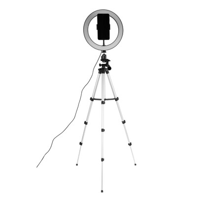 

10 Inch RGB LED Ring Light Dimmable Fill light Selfie Ring Lamp Photographic Lighting with Phone Holder