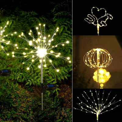 

Willstar LED Outdoor Solar Garden Lights Waterproof Firework Stake Starburst Fairy Light DIY Flowers Trees for Patio Lawn
