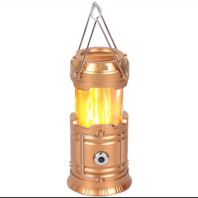 

New Flame Light-Outdoor Camping Camping Emergency Light-Multifunctional Battery LED Telescopic Tent Small Hanging Lamp