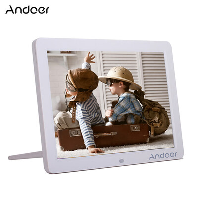 

Andoer 12" Wide Screen HD LED Digital Picture Frame Digital Album High Resolution 1280800 Electronic Photo Frame with Remote Cont