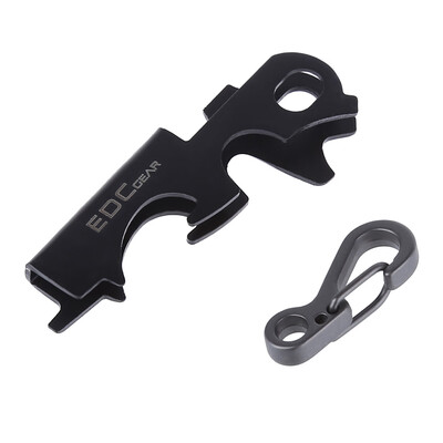 

EDCGEAR Multifunctional Stainless Steel Key Clip Corkscrew Camping Tool