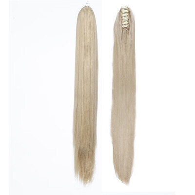 

24"-26" Claw Clip on Ponytail Real Long Pony Tail Clip in Hair Extensions
