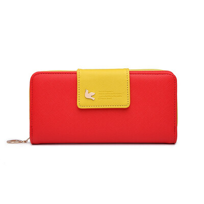 

LKX Fashion Ladies Purses Brand Wallet Women Long Zipper Coin Purse Women Wallets Pu Leather Card Holder Colorful Clutch Female